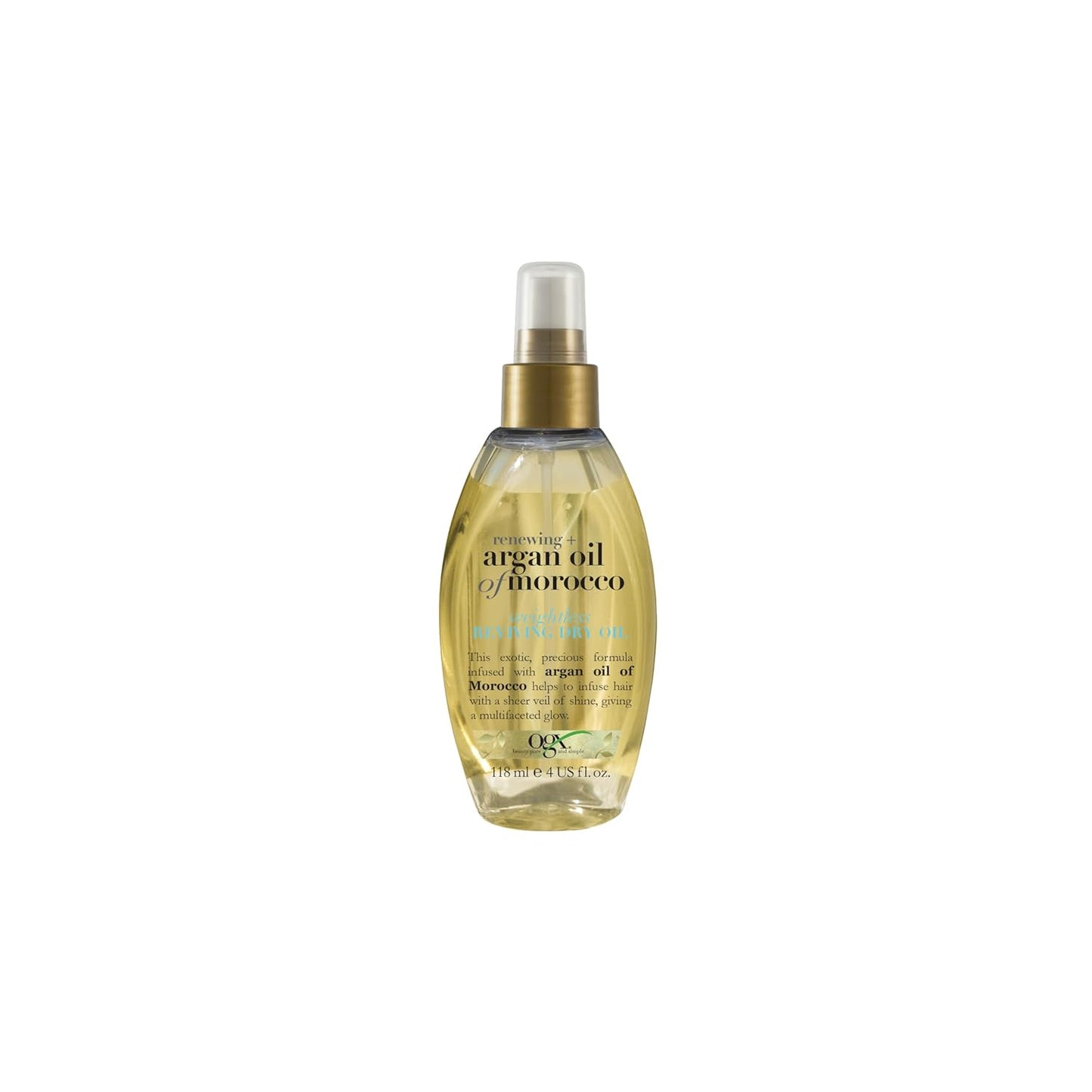 OGX Argan Oil of Morocco Weightless Reviving Dry Hair Oil Mist, 118ml (Packaging may vary)