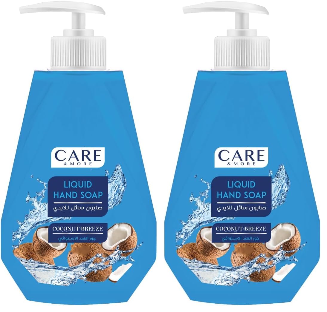 Care & More Liquid hand soap tropical coconut 520ml (Pack of 2)