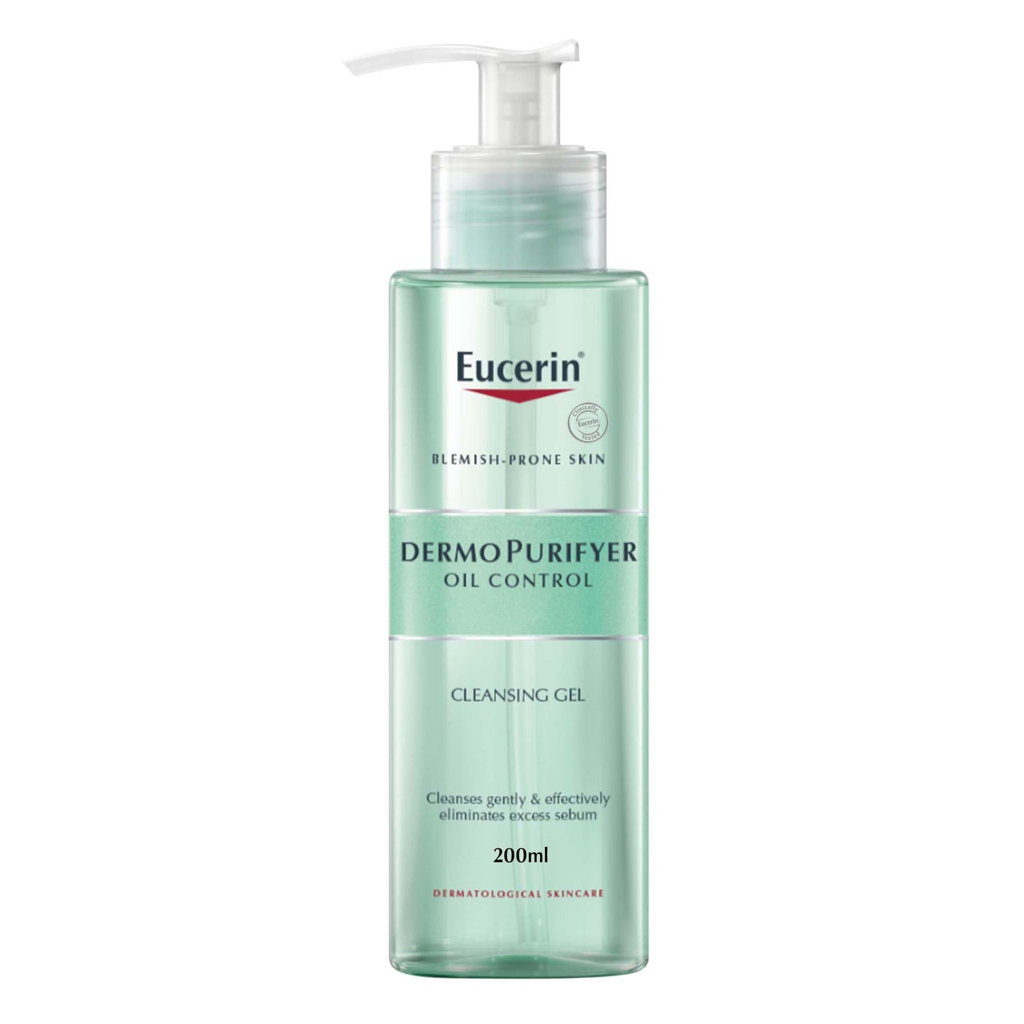 Eucerin جل منظف ديرمو بيوريفير من يوسيرين، 200 مل، اخضر تركواز