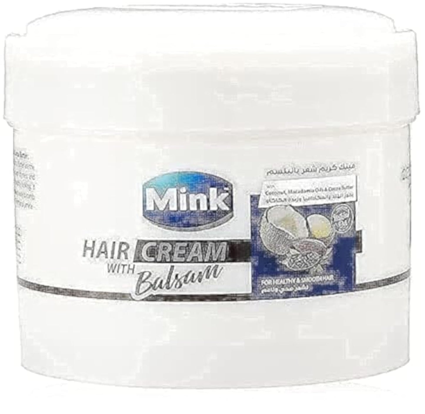 Mink Hair Cream with Balsam, Coconut, Macadamia Oil and Cocoa Butter - 200 ml