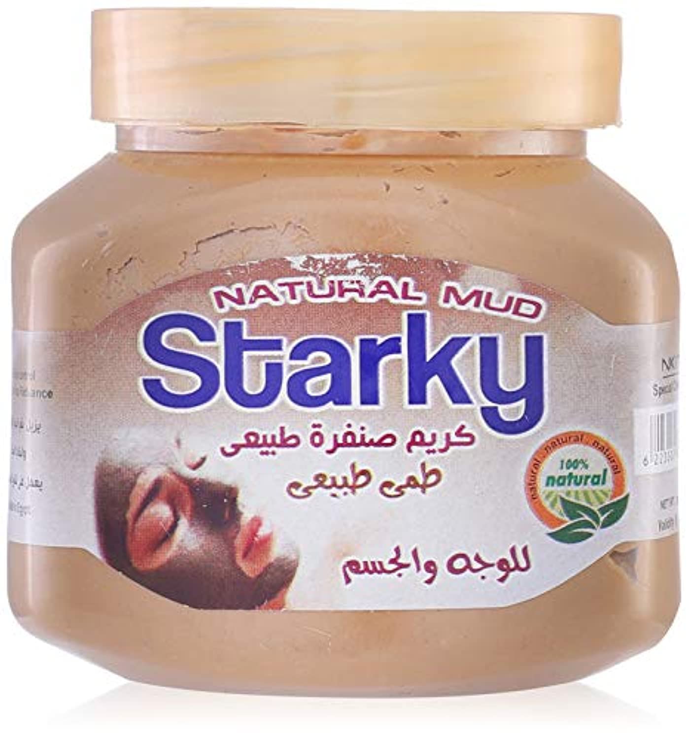 Starky Natural Scrub Cream with Natural Mud for Face and Body - 300 ml