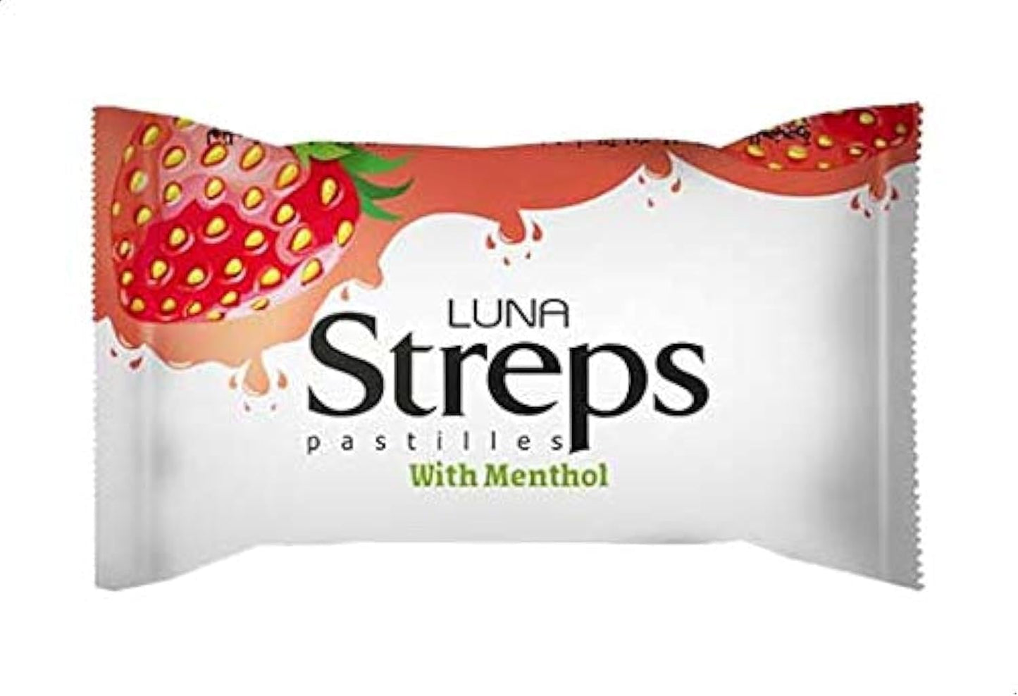 Luna streps pastilles strawberry 100 pcs