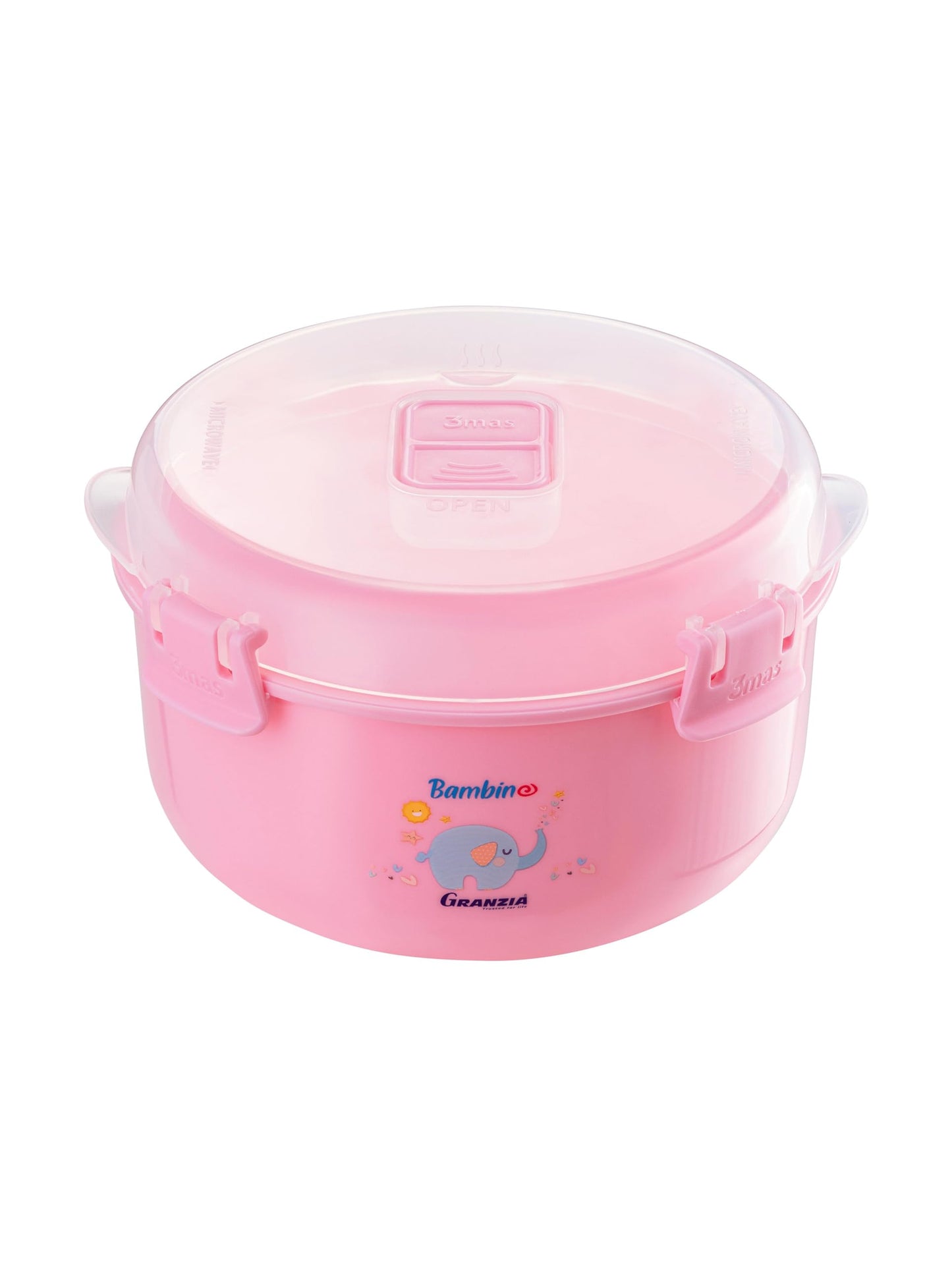 Granzia Bambino Microwave Baby Dish Rose Color