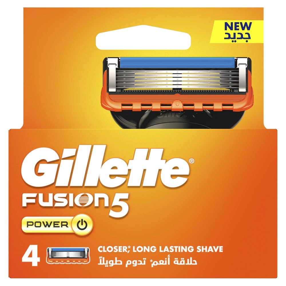 Gillette Fusion5 Power Razor Blade Refills – Packaging May Vary – Pack of 4