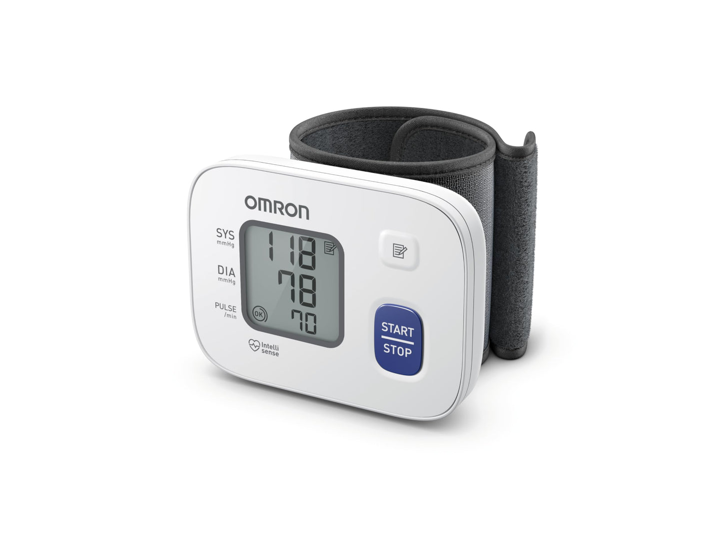 Omron Wrist Blood Pressure Monitor Rs2 - Automatic, White