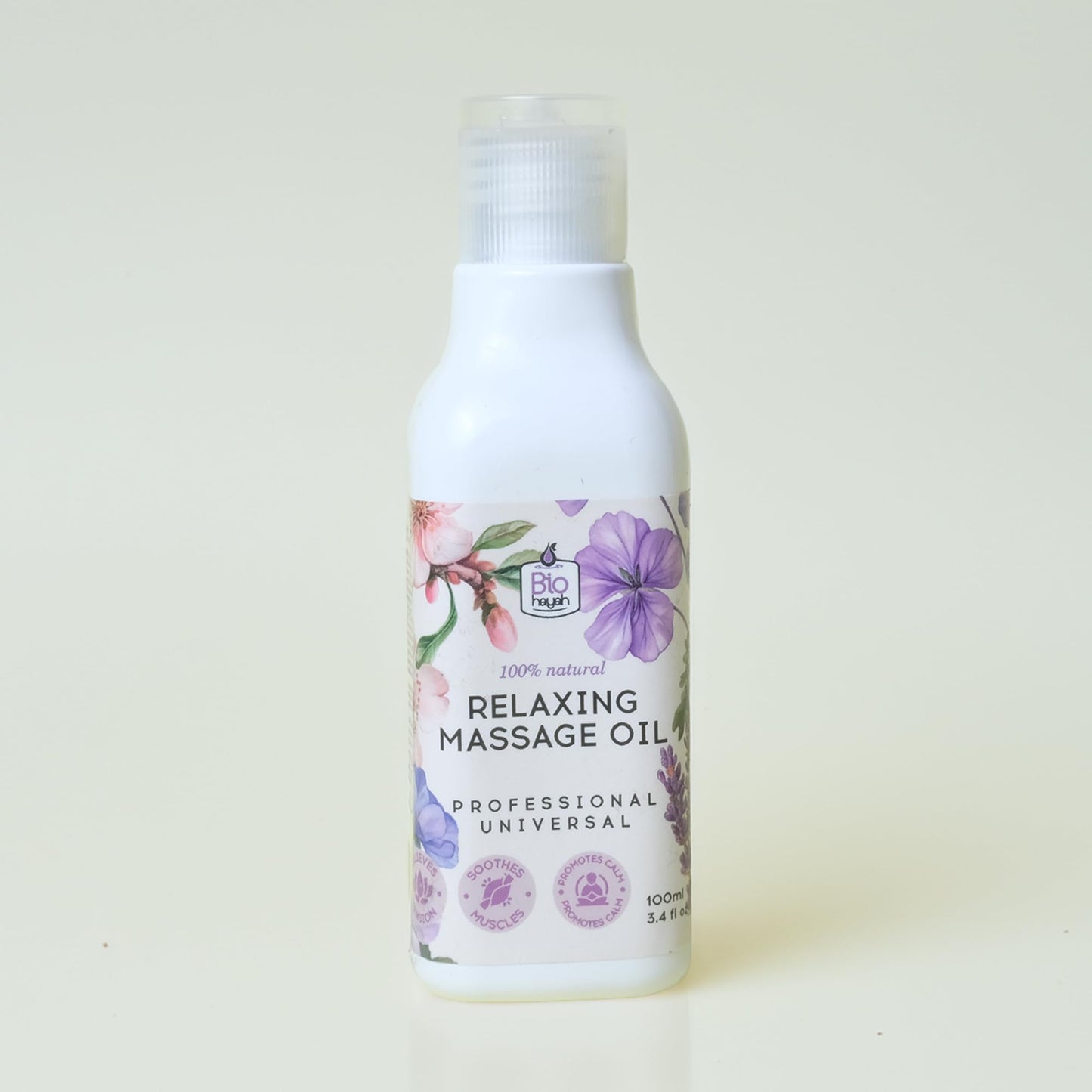 BioHayah Relaxing Massage Oil 100 ml – Soothes Muscles & Calms the Senses