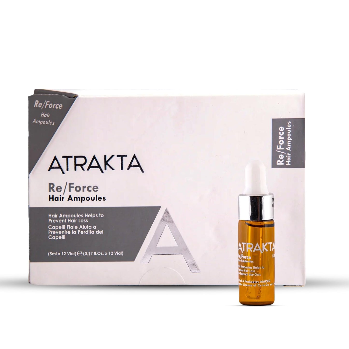 Atrakta Re-Force Hair Ampoules (12 Vial 5 Ml)