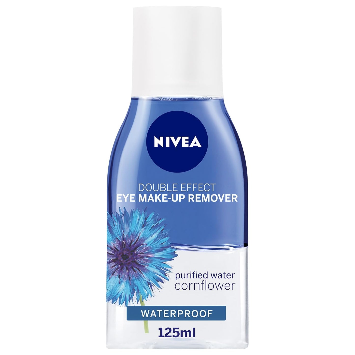 NIVEA Eye Makeup Remover, Double Effect Sensitive Lashes Protection, 125ml
