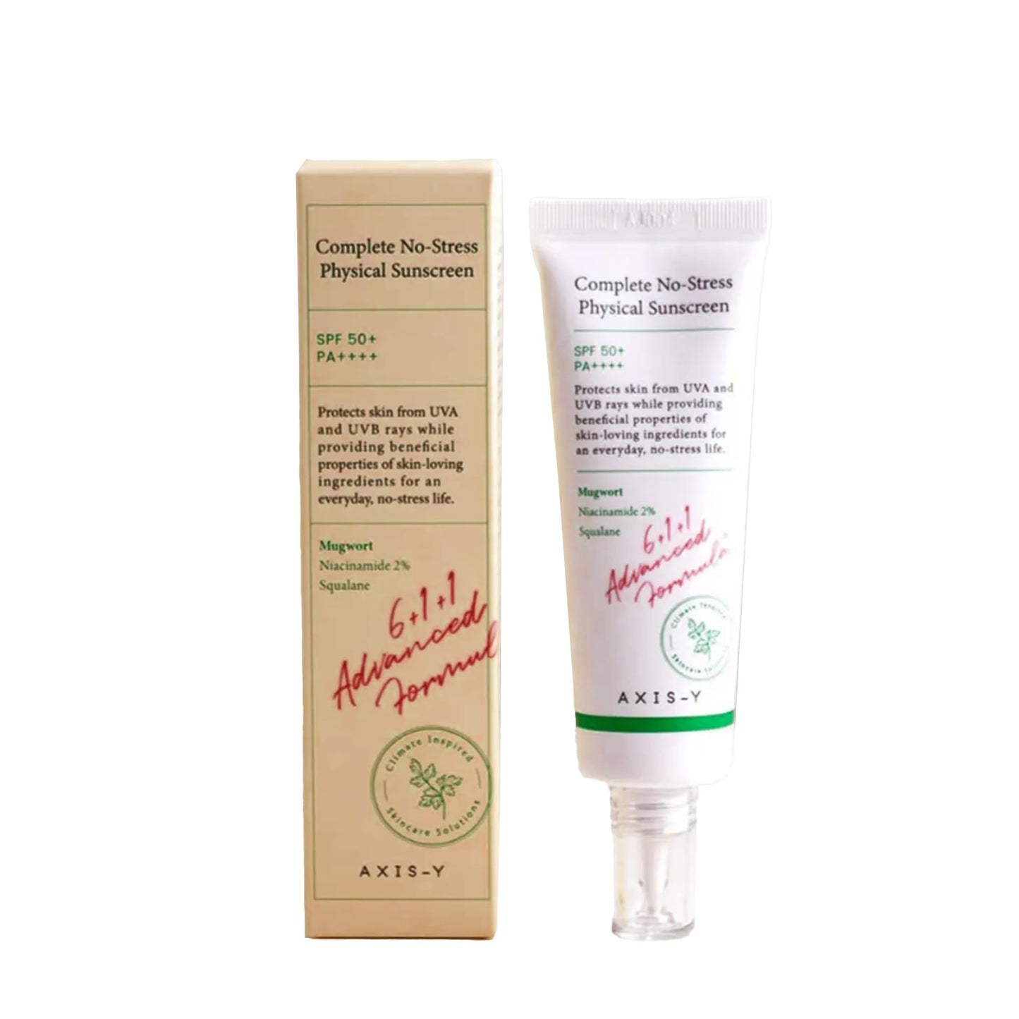 Axis-Y Complete No-Stress Physical Sunscreen Spf50+Pa++++