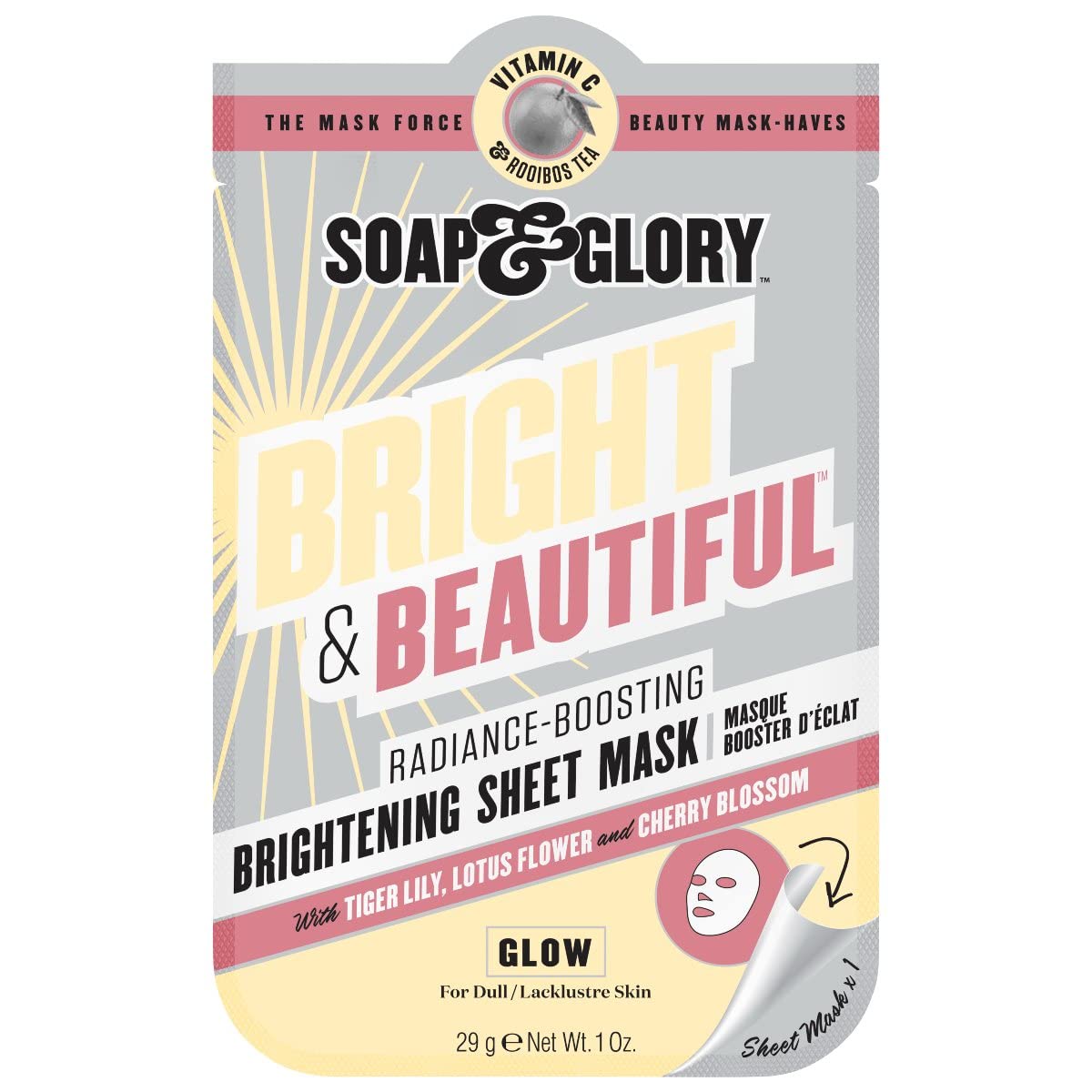 Soap & Glory Bright + Beautiful Radiance - Boosting Mask Vitamin C 29.0g