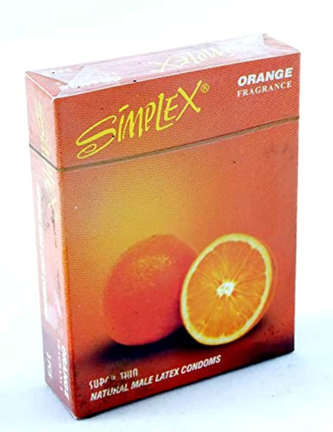 SIMPLEX Condom (Orange, 3 Pieces)