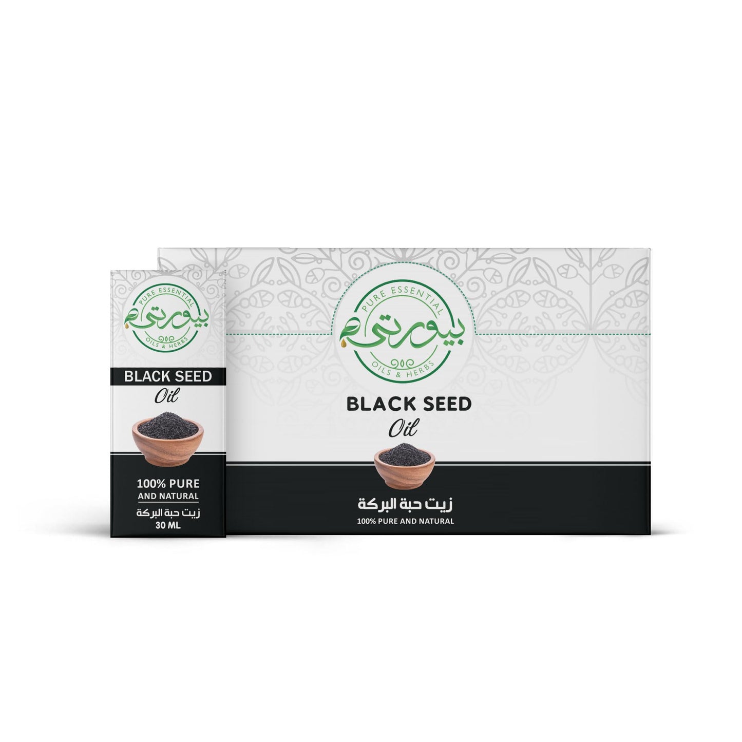 Purity Black Seed Oil, 100% Pure and Natural, Cold Pressed, for Hair Growth and Skin Nourishment, 30ml Each, Pack of 12