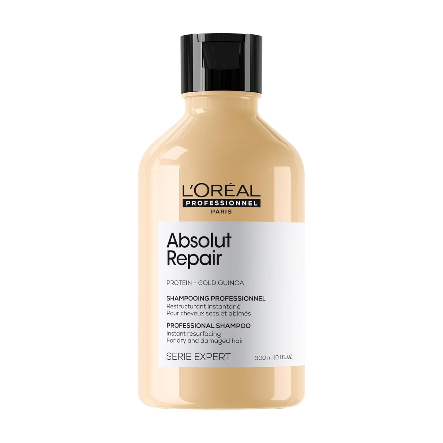 L’Oréal Professionnel | Absolut Repair Shampoo | For dry & damaged hair | Repairs & Hydrates Dry, Damaged Hair |With Gold Quinoa & Protein | SERIE EXPERT | 300ml