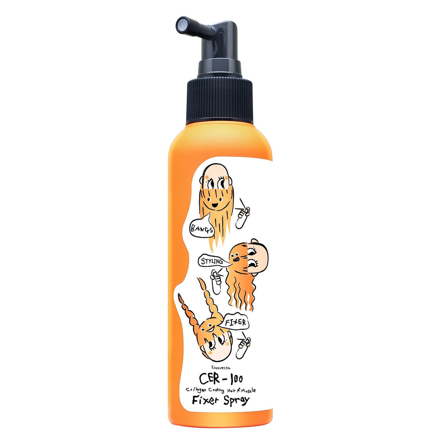 Elizavecca CER-100 Collagen Coating Hair A+ Muscle Fixer Spray 150ml/5.07 fl.oz. - anti-frizz spray keeps hair frizz-free / Hair Fix & Strong Hold / Styling / Volumizing / Texturizing / Hair Setting