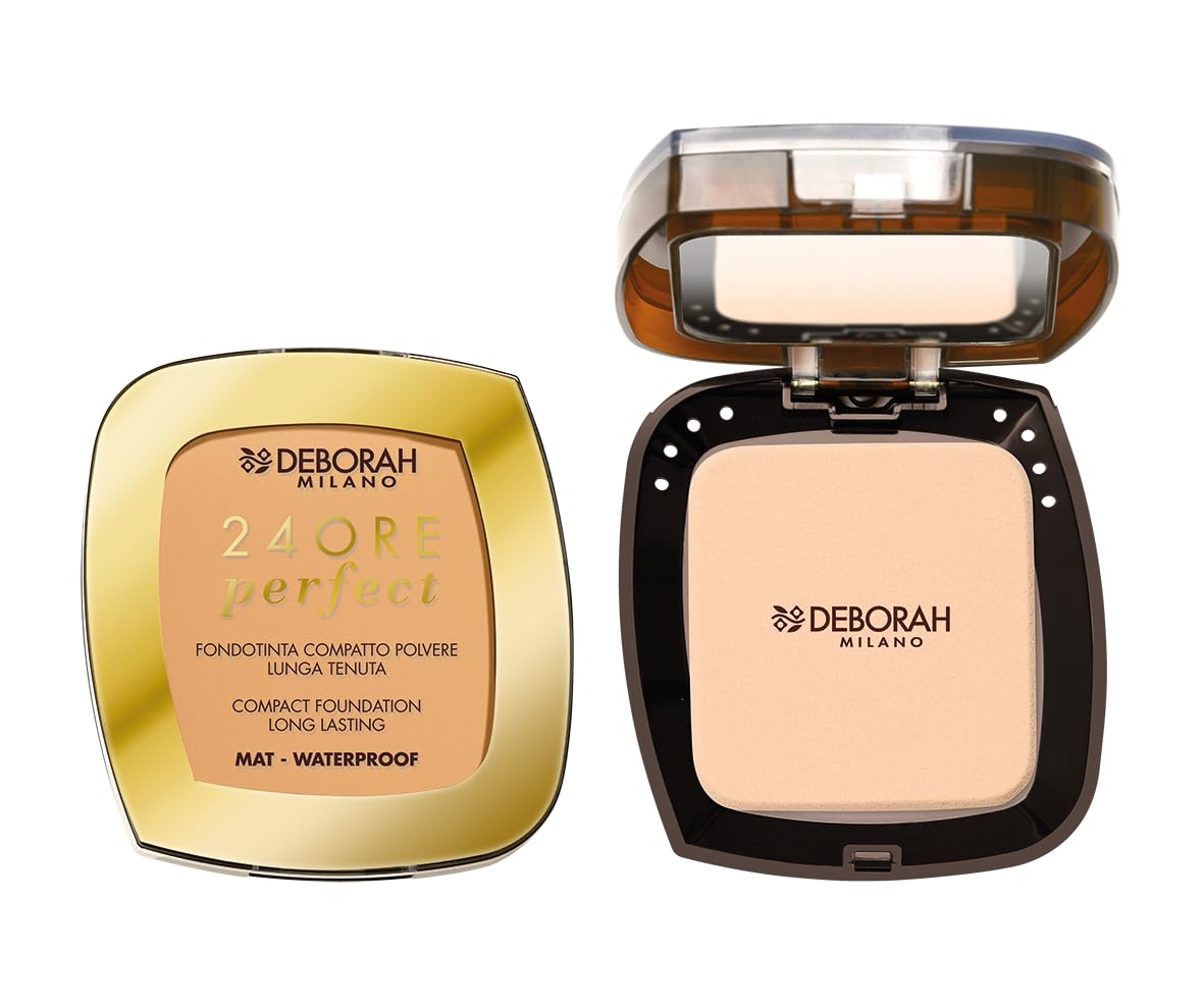 Deborah 24H Perfect Long Lasting Compact Foundation, 03 True Beige
