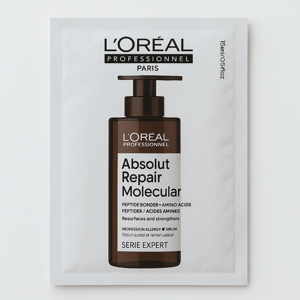 L'Oréal Paris Professionnel VA16 Serie Expert Absolut Repair Molecular Liquid Treatment Hair Serum Sachet 15 ml