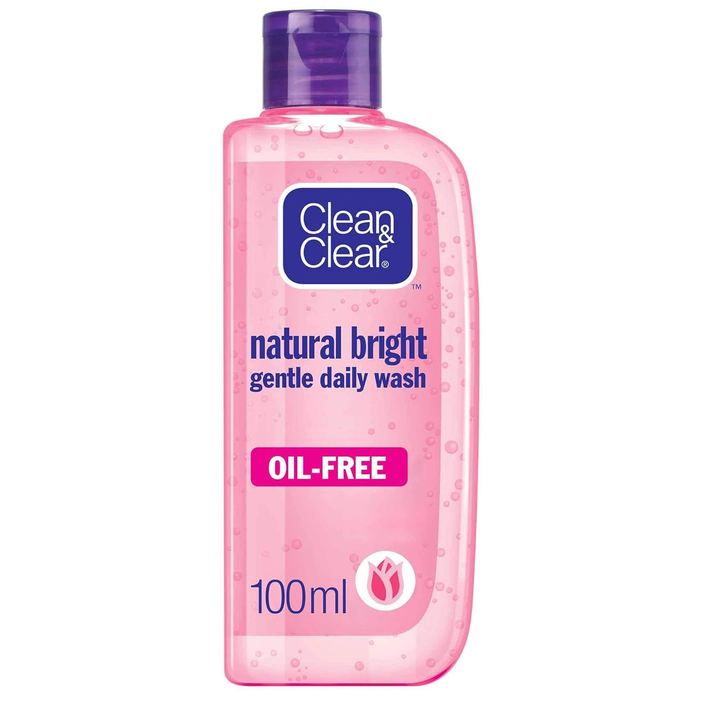 Clean & Clear Daily Facial Wash, Natural Bright, 100ml