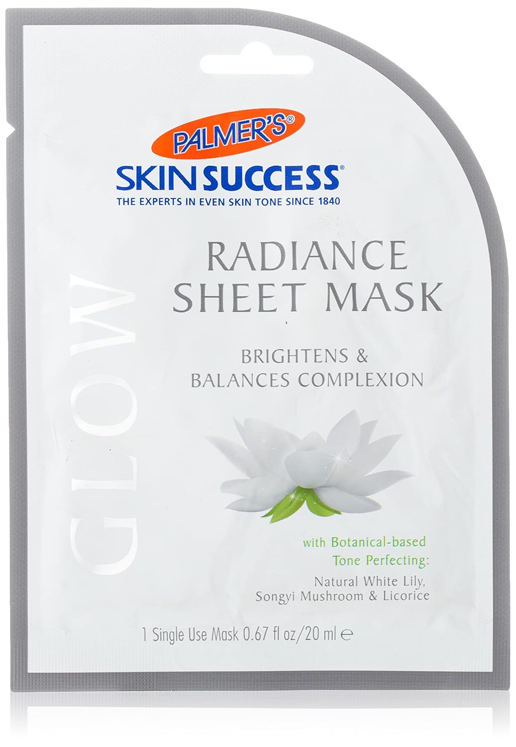 Palmer's Palmers Skin Success Glow Radiance Sheet Mask, 1 Ea, 1count