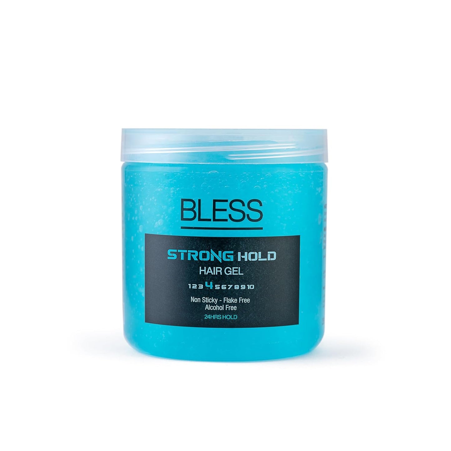BLESS Curly Hold Hair Gel, Natural Look Styling, For All Hair Types, With Aloe Vera Extract, Panthenol Enriched, 250ml (250, STRONG HOLD)