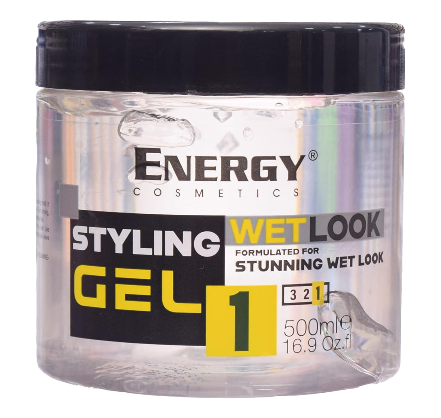 Energy Cosmetics No 1 Wet Look Styling Gel, 500 ml -