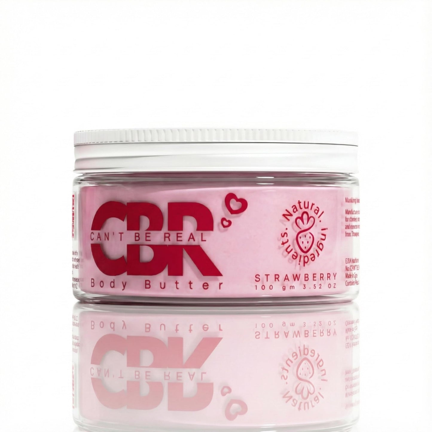 Can’t Be Real Intimate Body Butter | Edible, Moisturizing & Sensual Body Butter | Natural Skin Care & Intimacy Enhancement. (Strawberry)