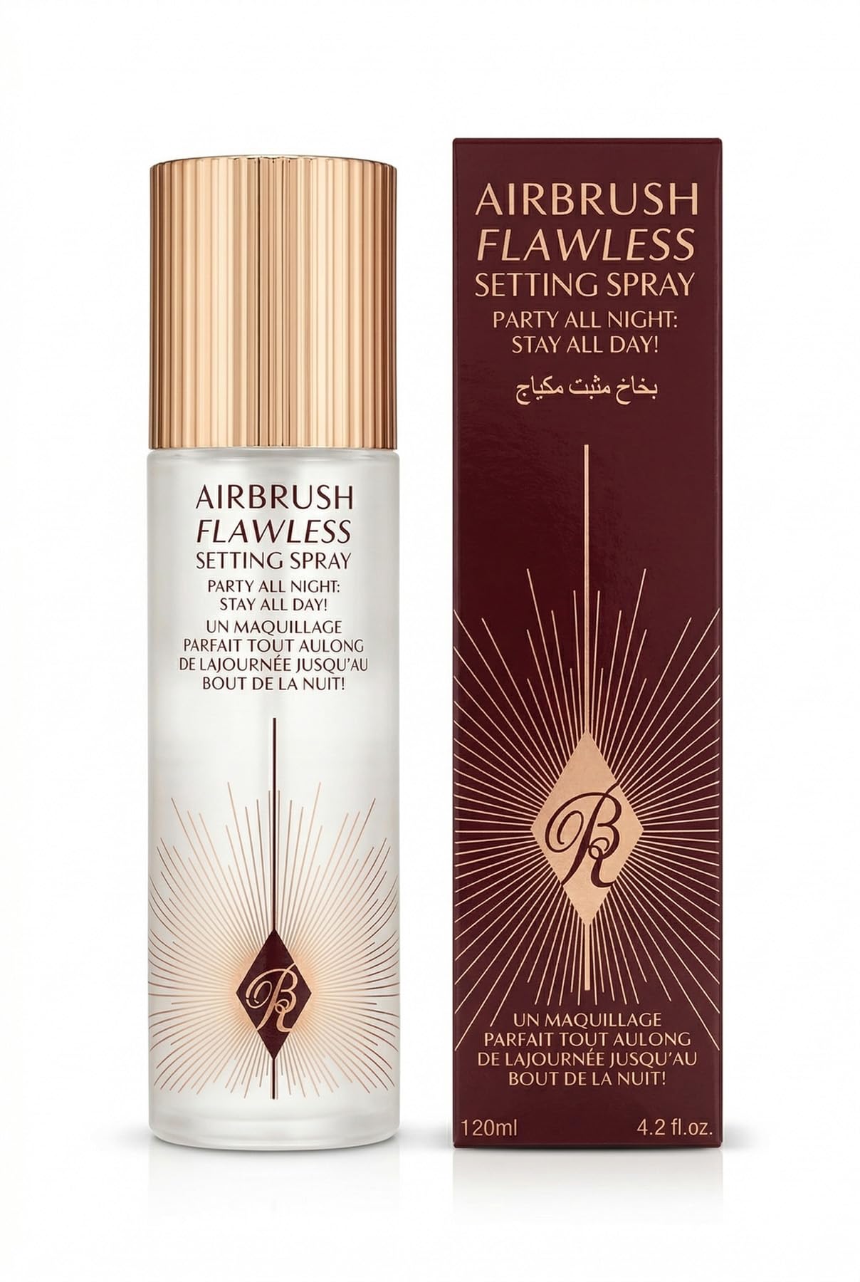 Rose Berry Airbrush Flawless Setting Spray, Long-Lasting Makeup Setting Spray, 120ml