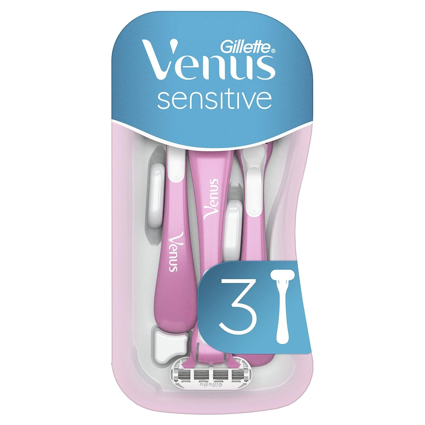 Gillette Venus Sensitive Disposable Razors, 3 count