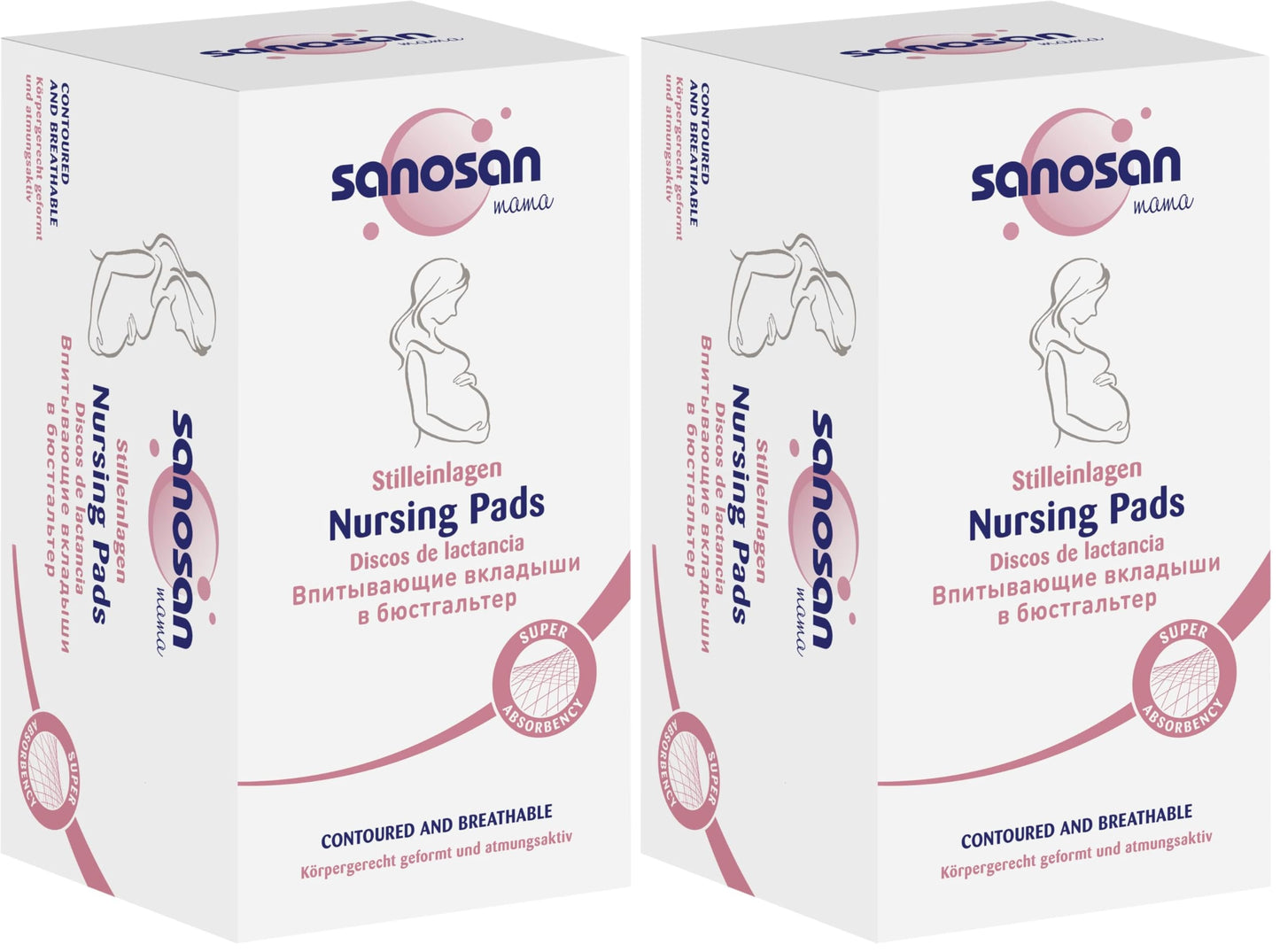Sanosan Nursing pads 30 pieces (Pack of 2)