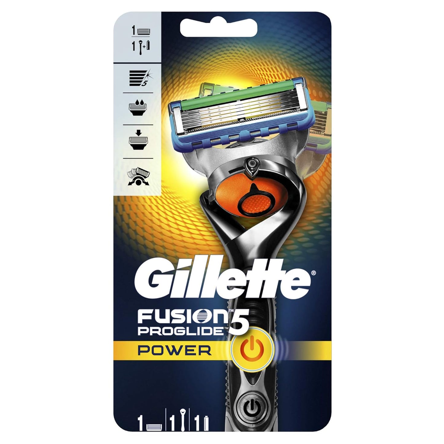 Gillette Fusion5 Power Men's Razor with FlexBall Handle Technology – Packaging May Vary