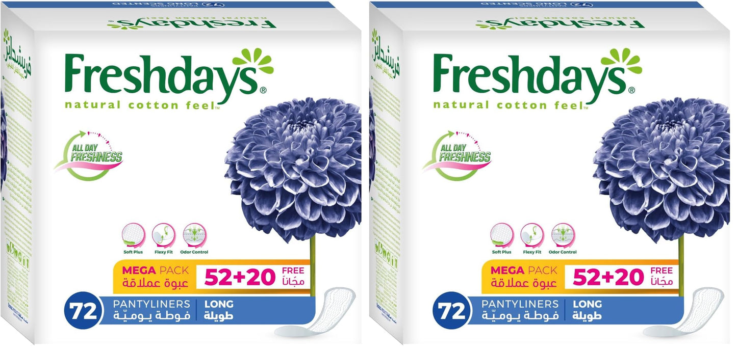 Freshdays Long Mega Pack 72 Pads (Pack of 2)