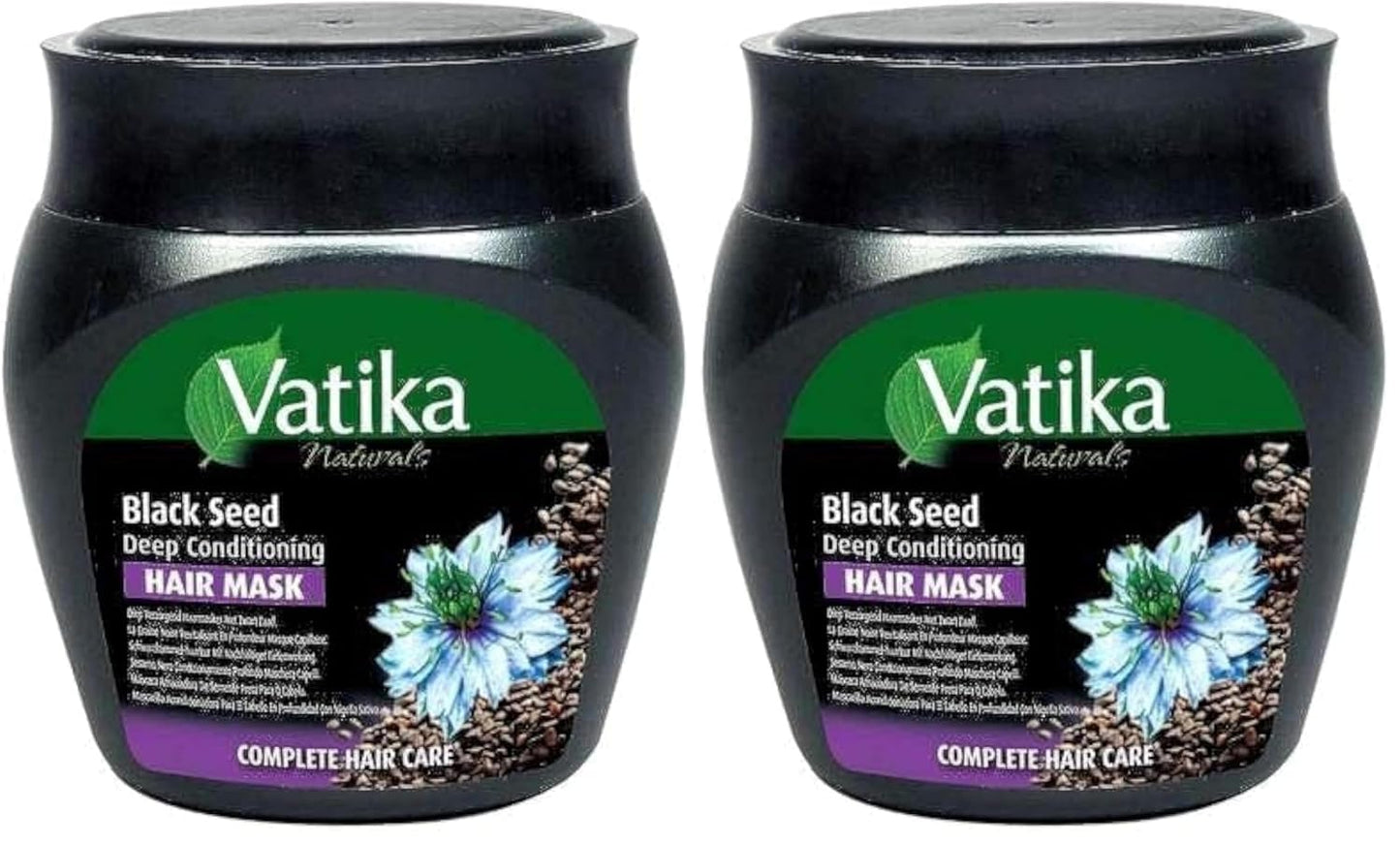 Vatika Naturals Black Seed (Habba Souda) Hammam Cream (225g) | Promotes Hair Growth | Improves Hydration | For Complete Hair Protection (Pack of 2)