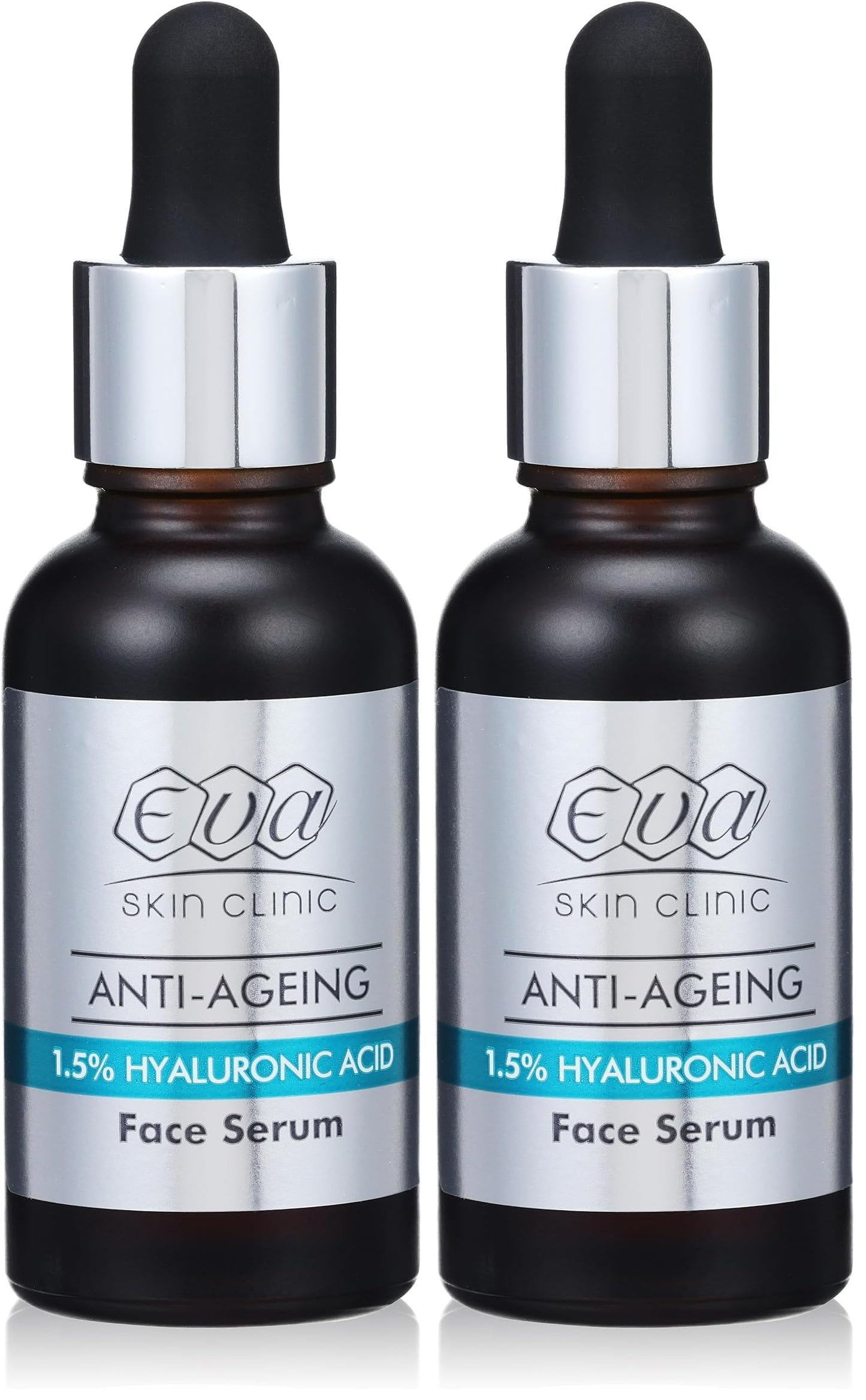 Eva Skin Clinic - Hyaluronic Acid Facial Serum, 30ml (Pack of 2)