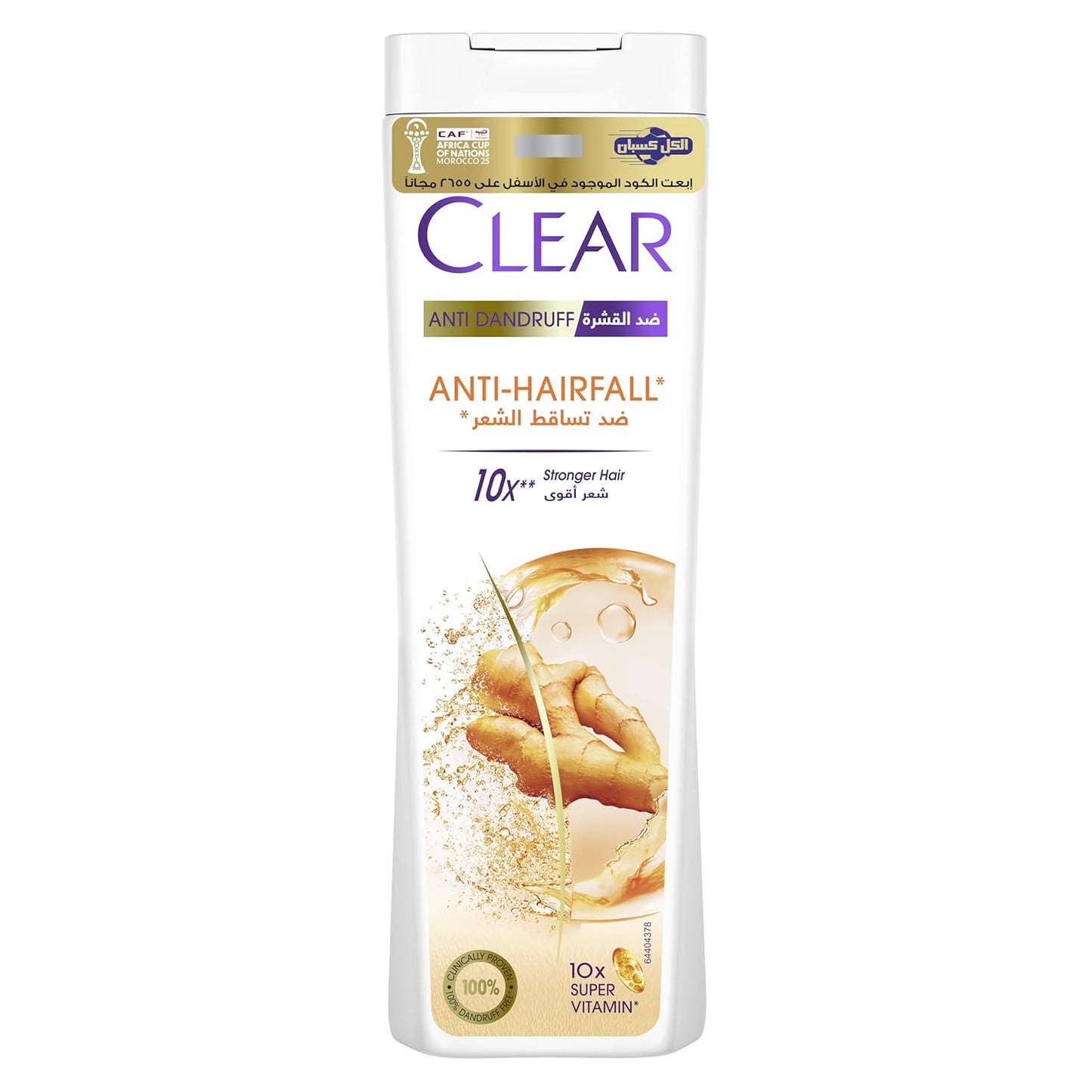 CLEAR Anti Dandruff 2IN1 Shampoo and Conditioner Anti Hairfall, for 10X Stronger Hair, 360ML