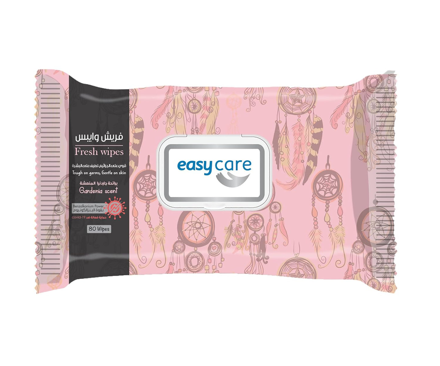 Easy Care Wet Wipes, Gardenia Scent, 80 Wipes