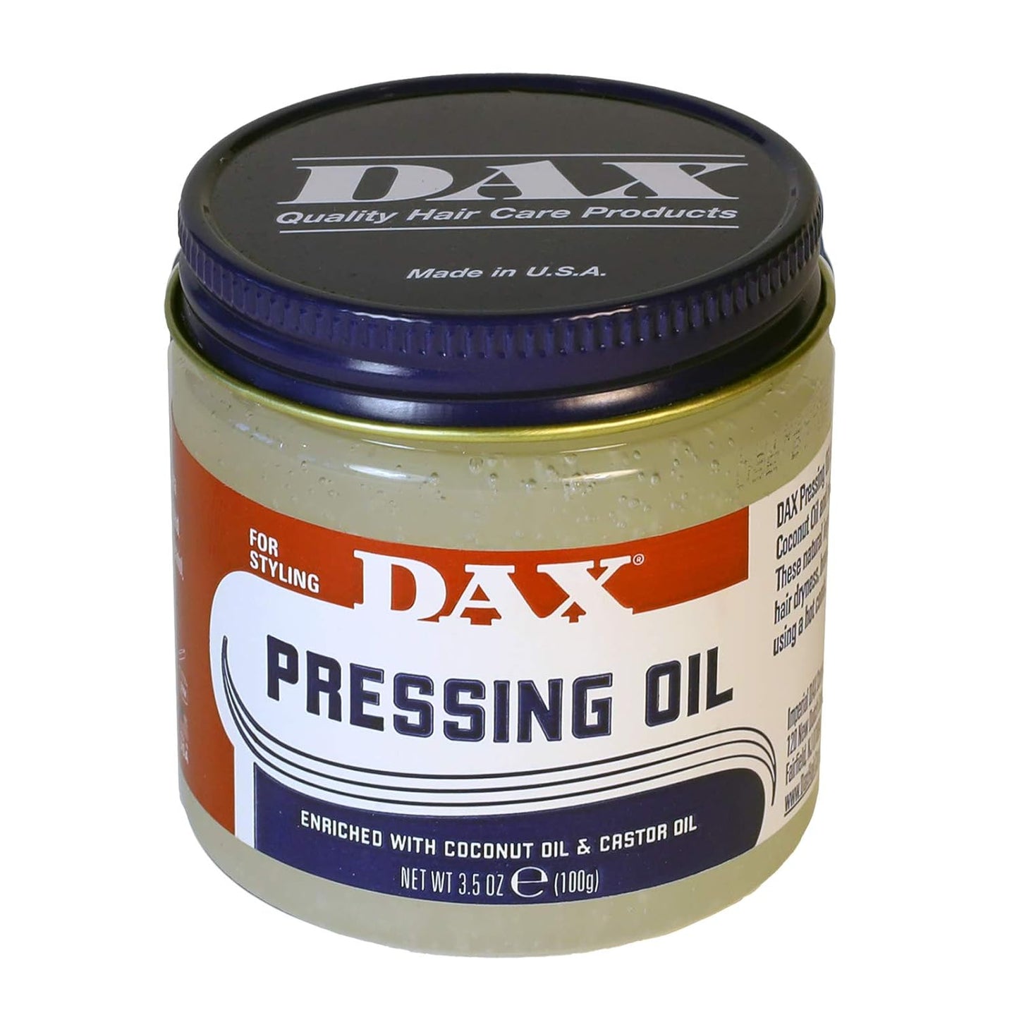 DAX Pressing Oil 3.5 oz. Jar