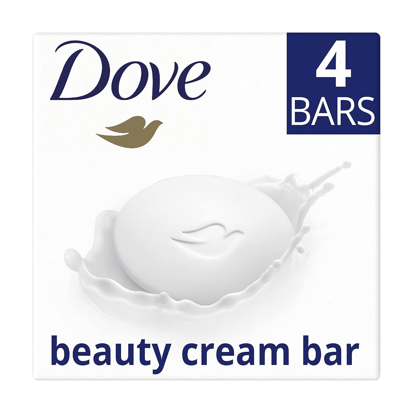 Dove Original with ¼ moisturising cream Beauty Bar soap for softer, smoother, healthier-looking skin 4 x 90 g