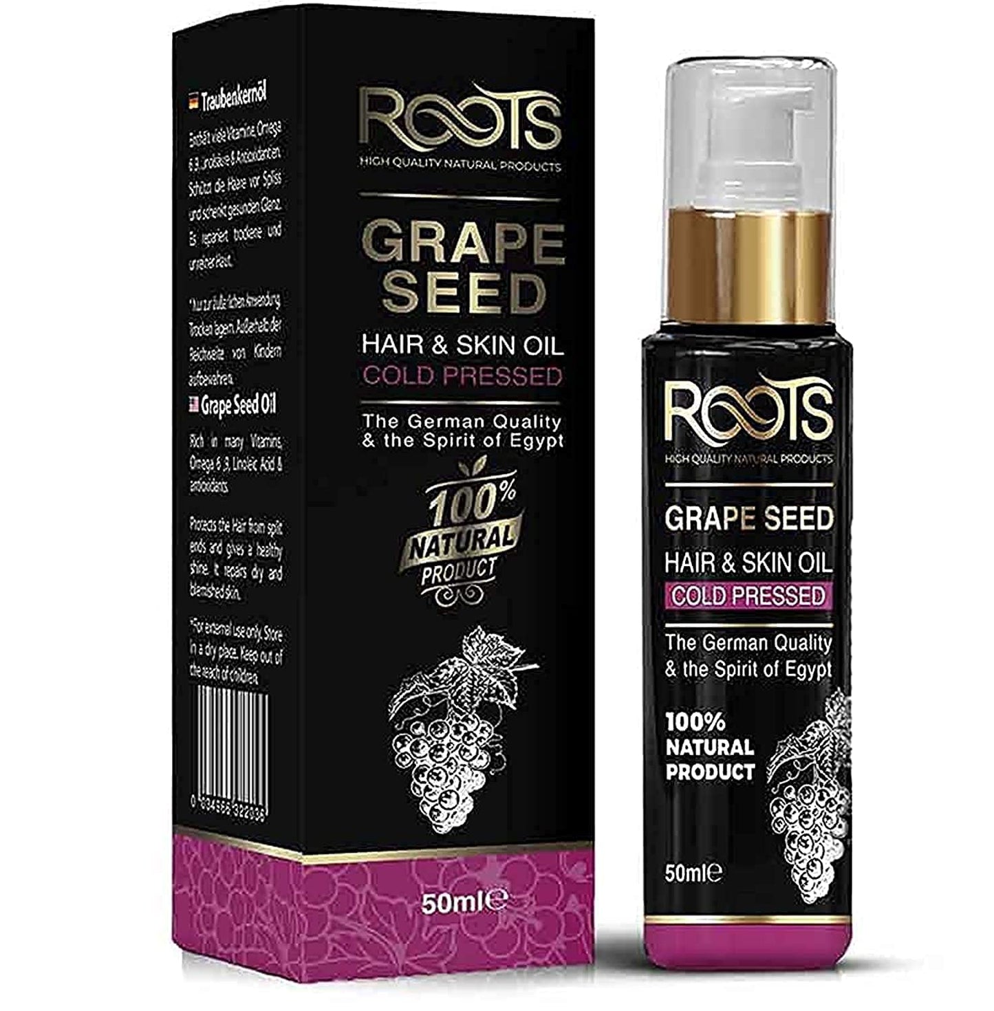 Go Natural Pure cosmetics Grape Seed Oil -50 Ml