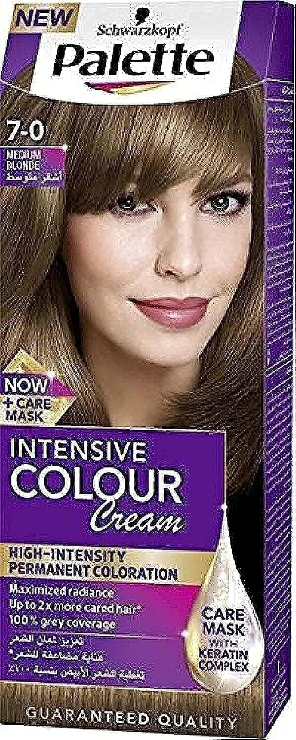 Palette Intensive Color Cream, 7-0 Medium Blonde