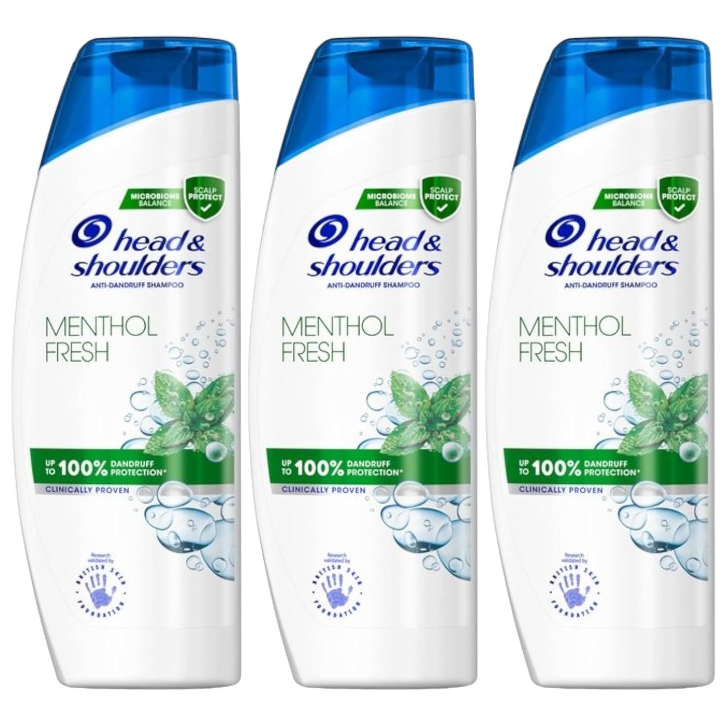 Head & Shoulders 3 x 200ml | Head & Shoulders Menthol Fresh Anti Dandruff Shampoo 200ml