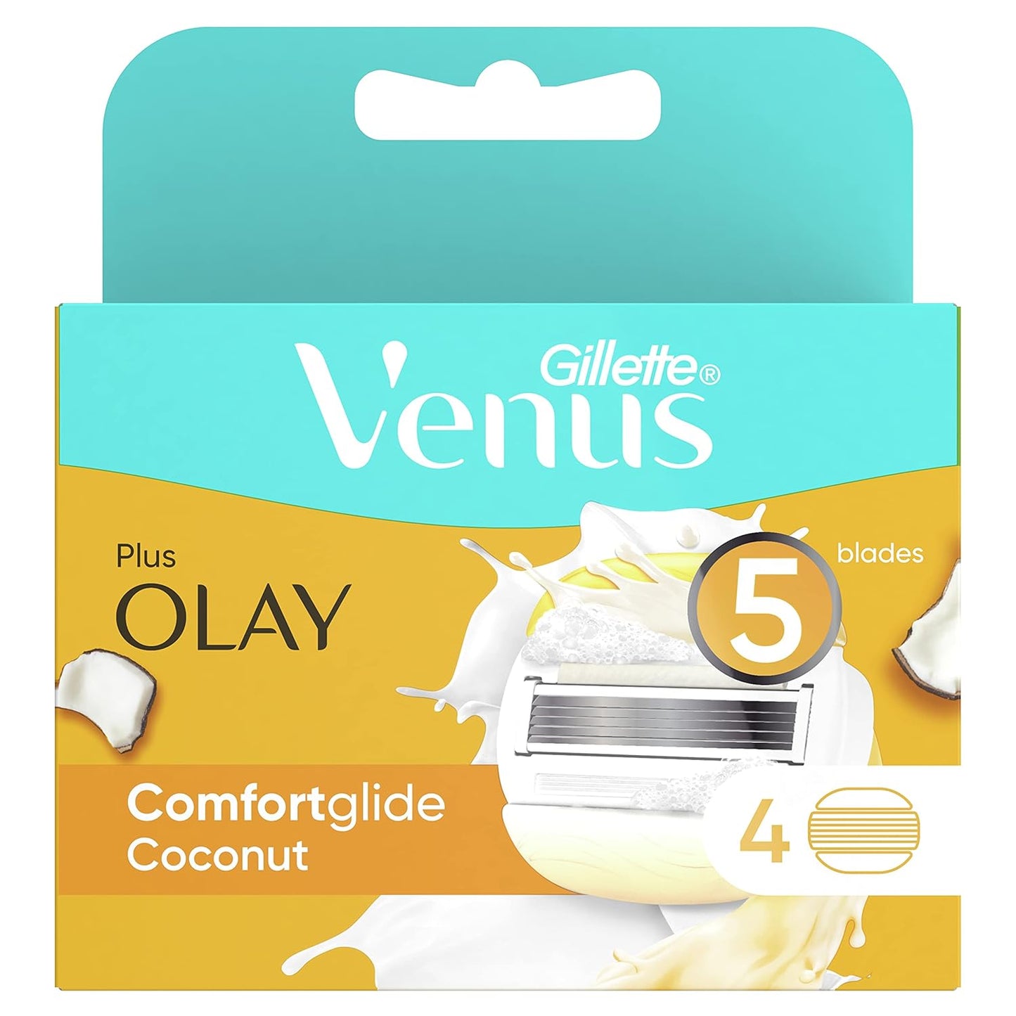 Gillette Venus & Olay women's razor blade refills, 4 count