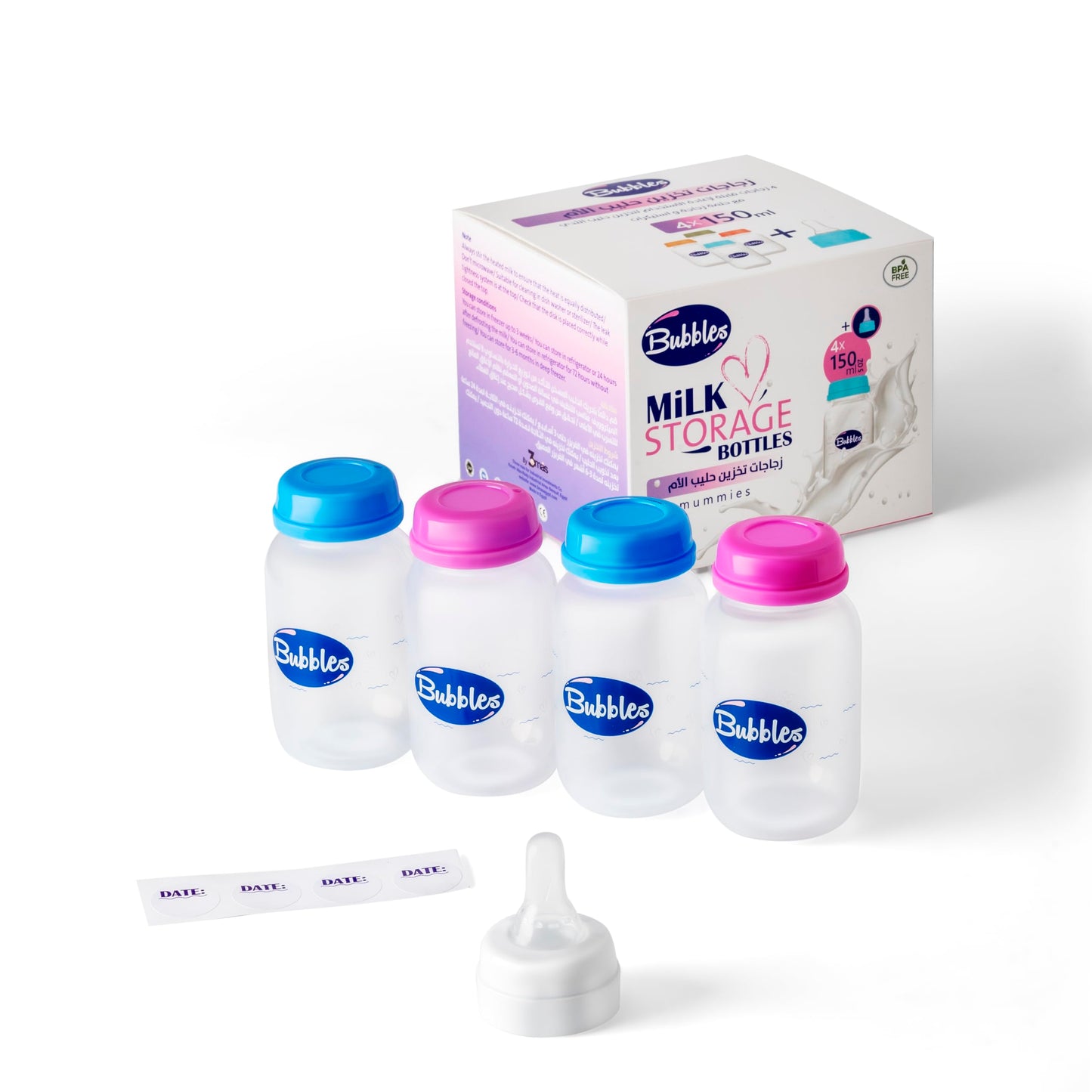 Bubbles Breast Milk Storage Bottles