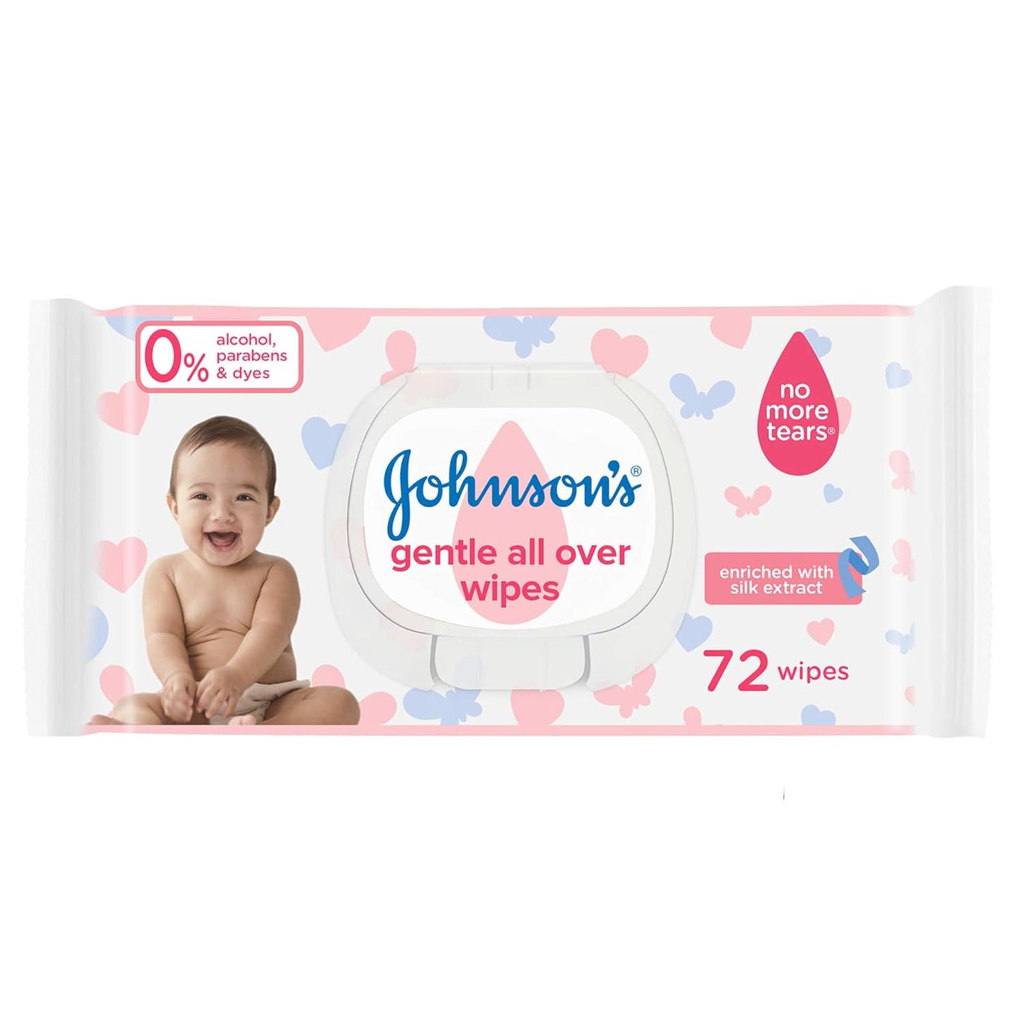 Johnson's Gentle All Over Wipes for Kids - 72 Wipes