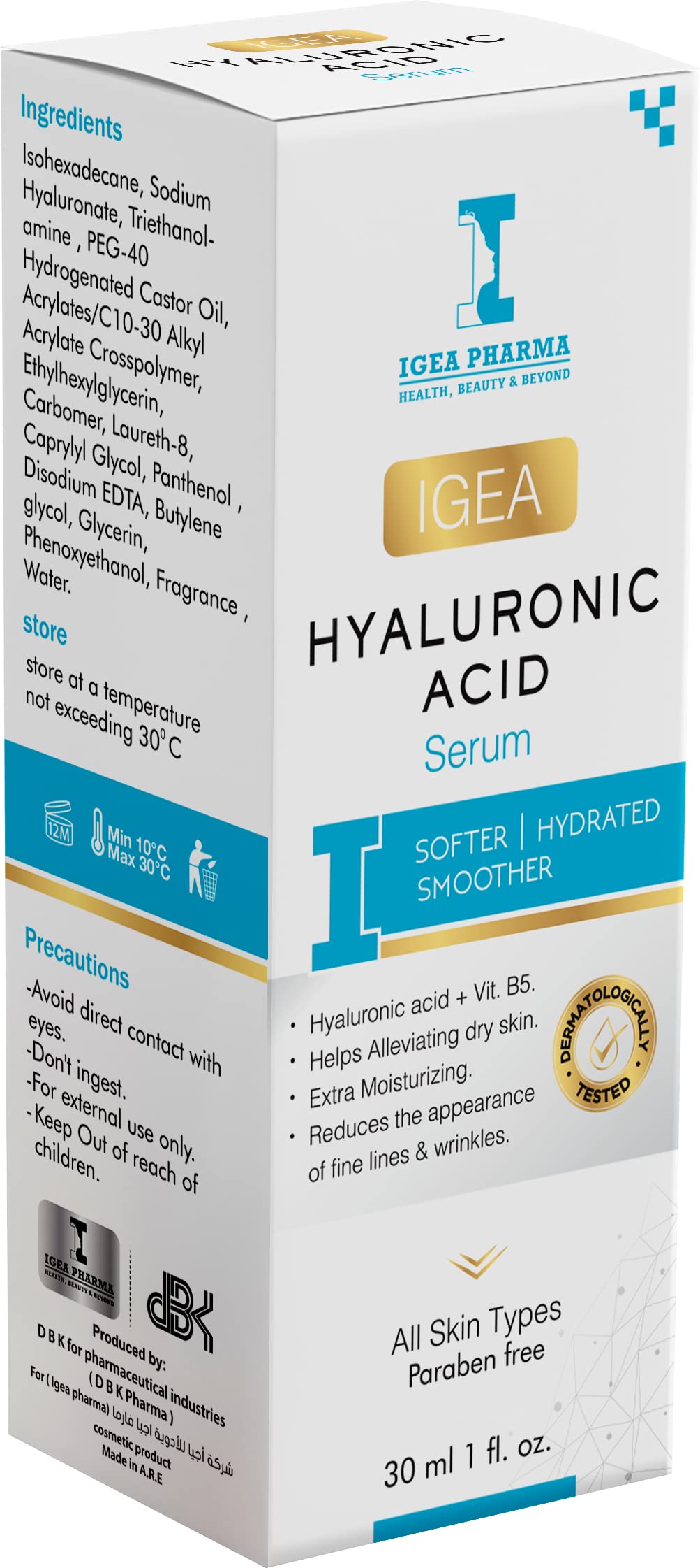 Igea Hyaluronic Acid Serum, 30 ml