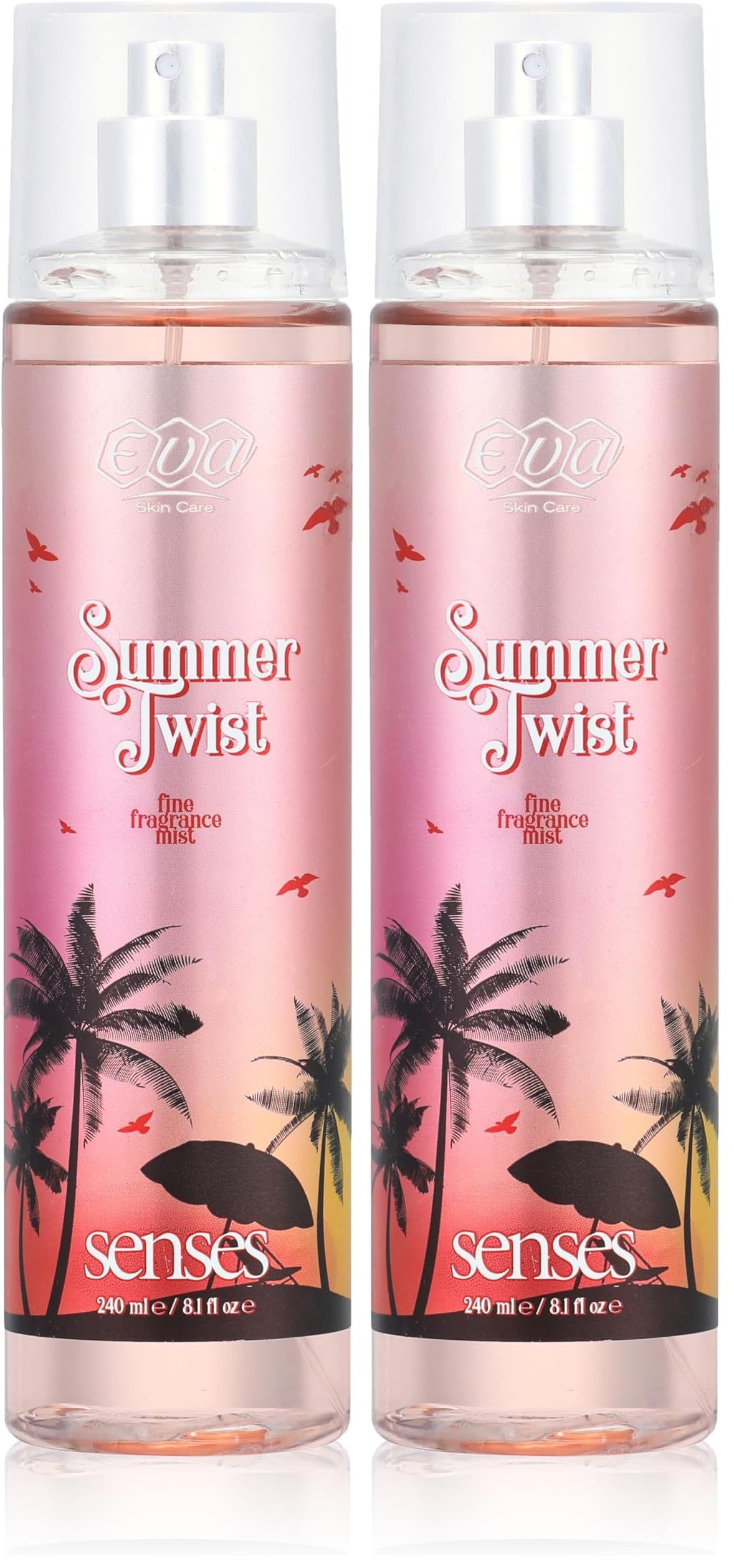 Eva Skin care Body Mist summer twist 240 ml (Pack of 2)
