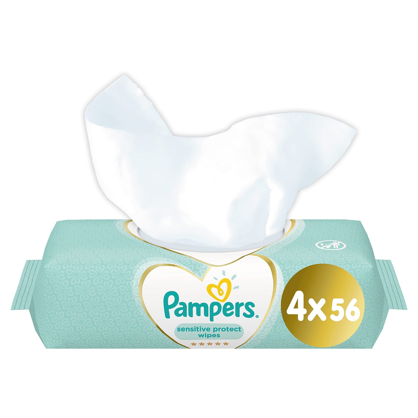 Pampers Sensitive Baby Wipes, 2+2, 224 Count