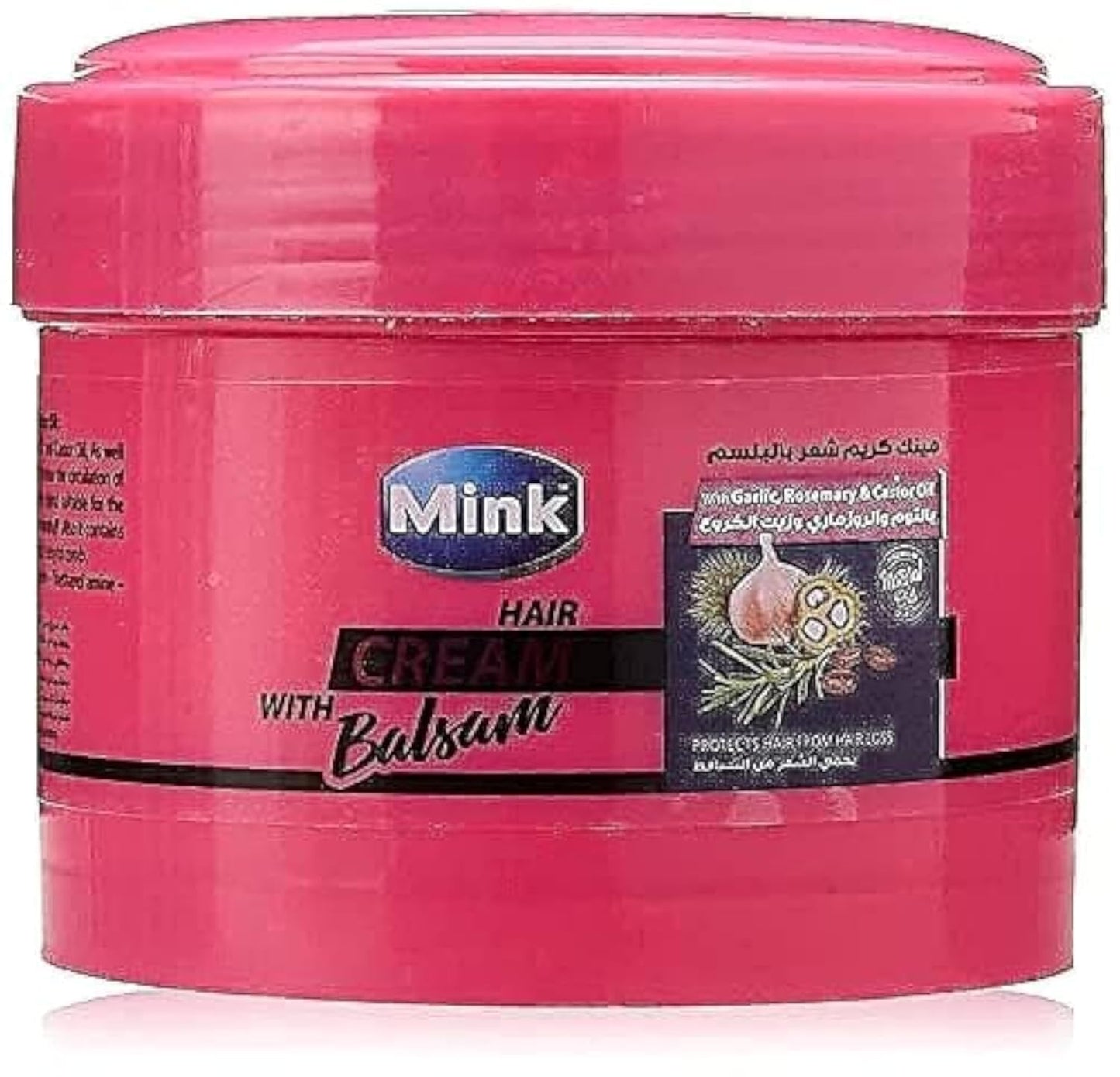 Mink Hair Cream with Balsam, Garlic, Rosemary and Castor Oil - 250 ml