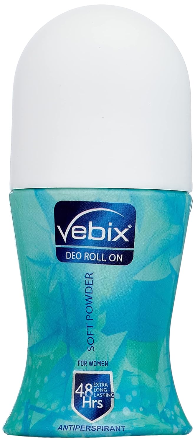 Vebix Deodrant Roll-On Powder Soft for Women - 50 ML