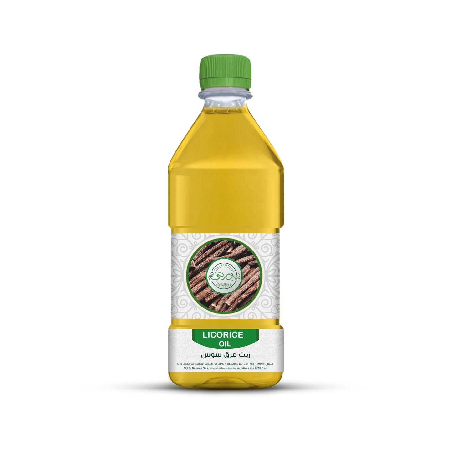 Purity Licorice Oil Unrefined Cold Pressed, 100% Pure & Natural, Ideal for Skin Brightening, Hair Growth, and Scalp Nourishment 1 L Purity- بيورتي