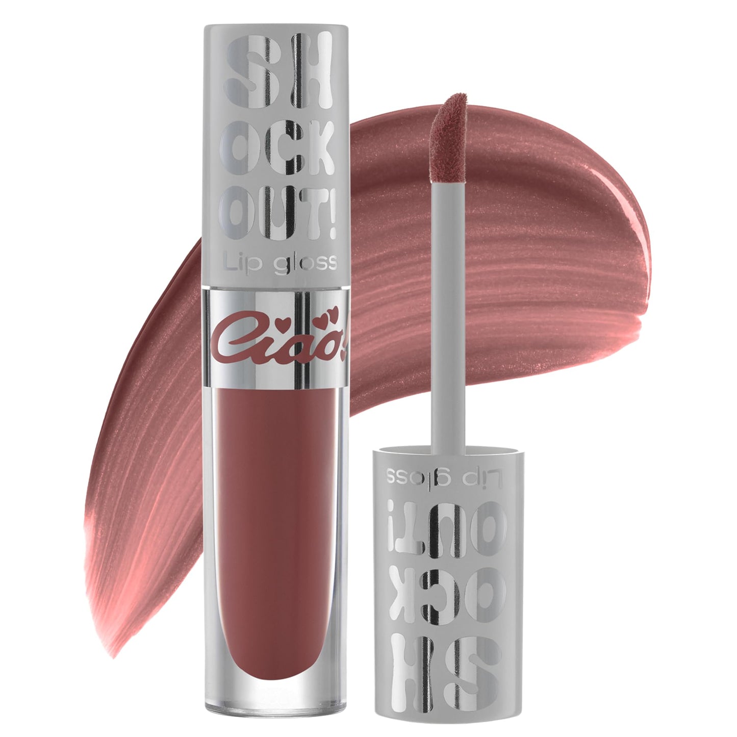 Ciao Shock Out Lip Gloss - Non Sticky, High Shine Finish, Hydrating & Long Lasting, Lightweight Nourishing Formula, Shade 2, 3ml