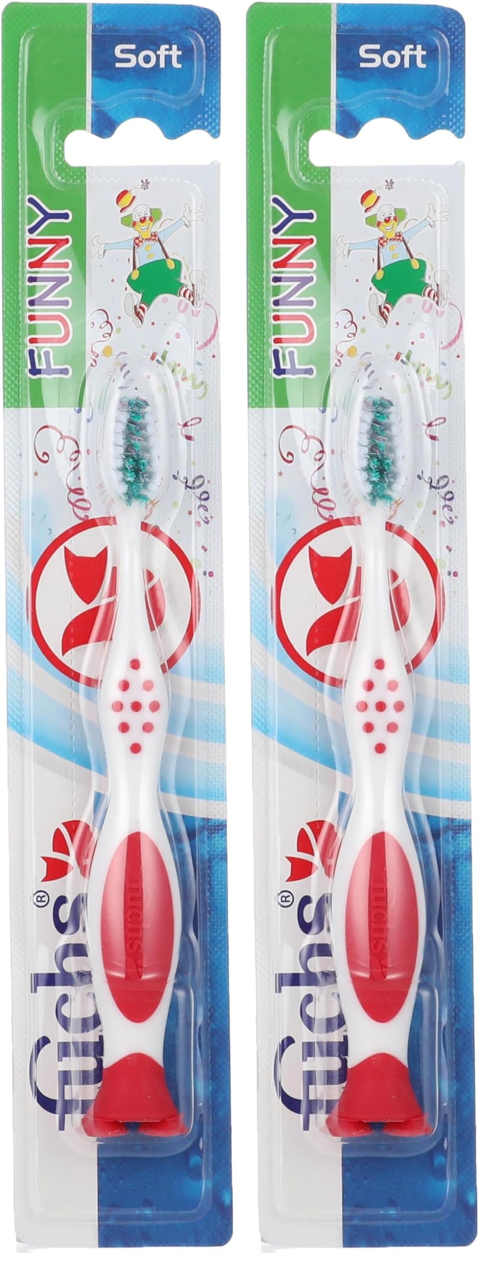 Fuchs Toothbrush Funny, assorted color (Pack of 2)